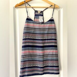J. Crew Factory multi color tank.